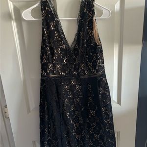Prettiest lace black dress